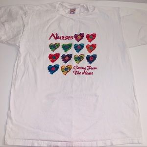 90's Vintage Nurses Caring From the Heart Tee